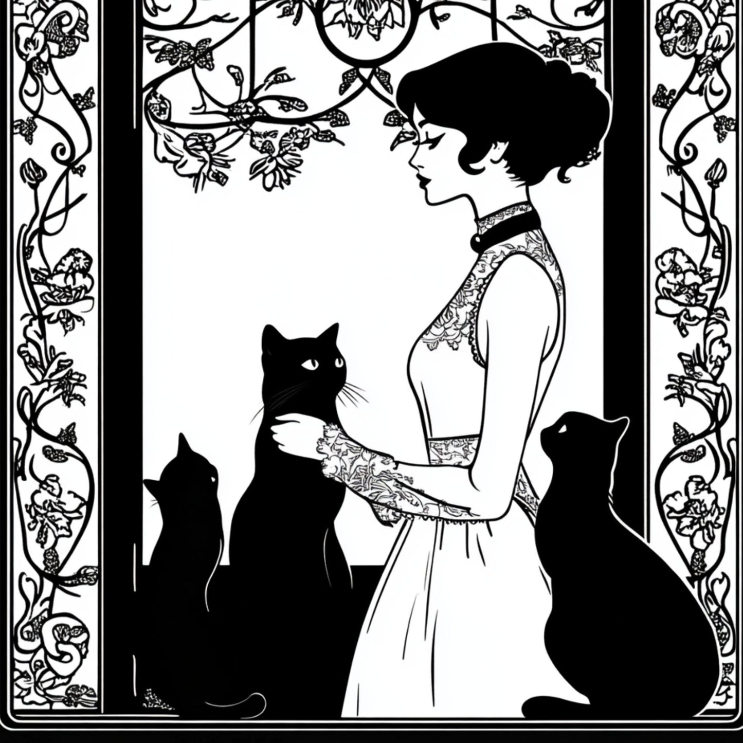 Art-deco style print Women's Relaxed T-Shirt